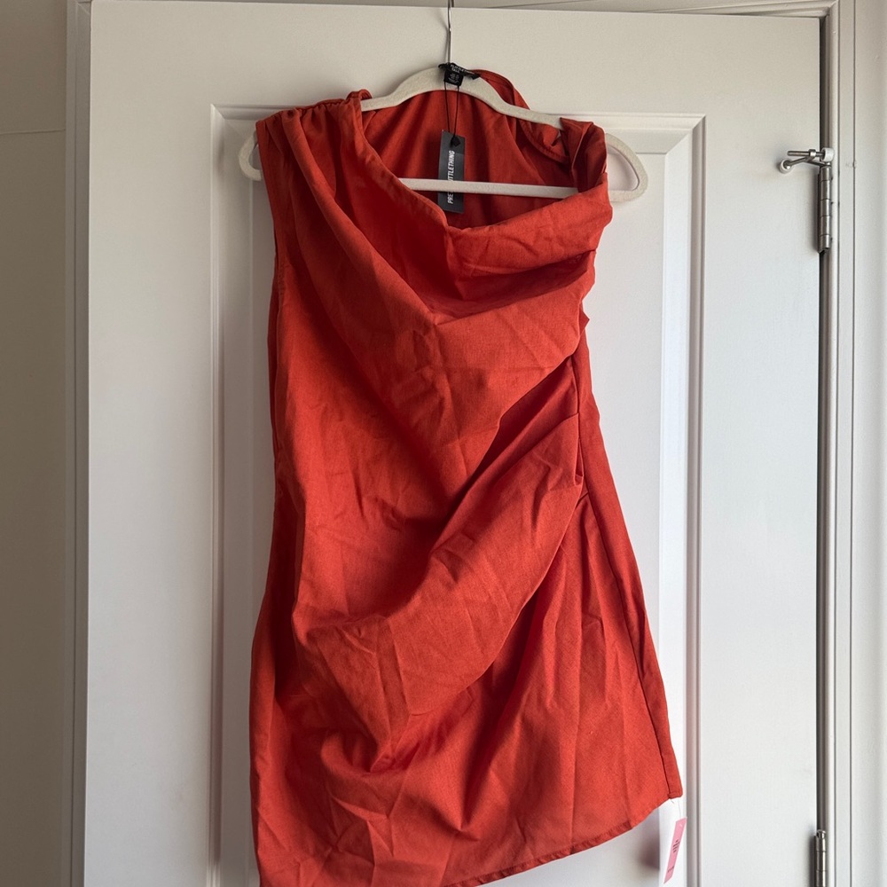PrettyLittleThing Red Maxi Dress